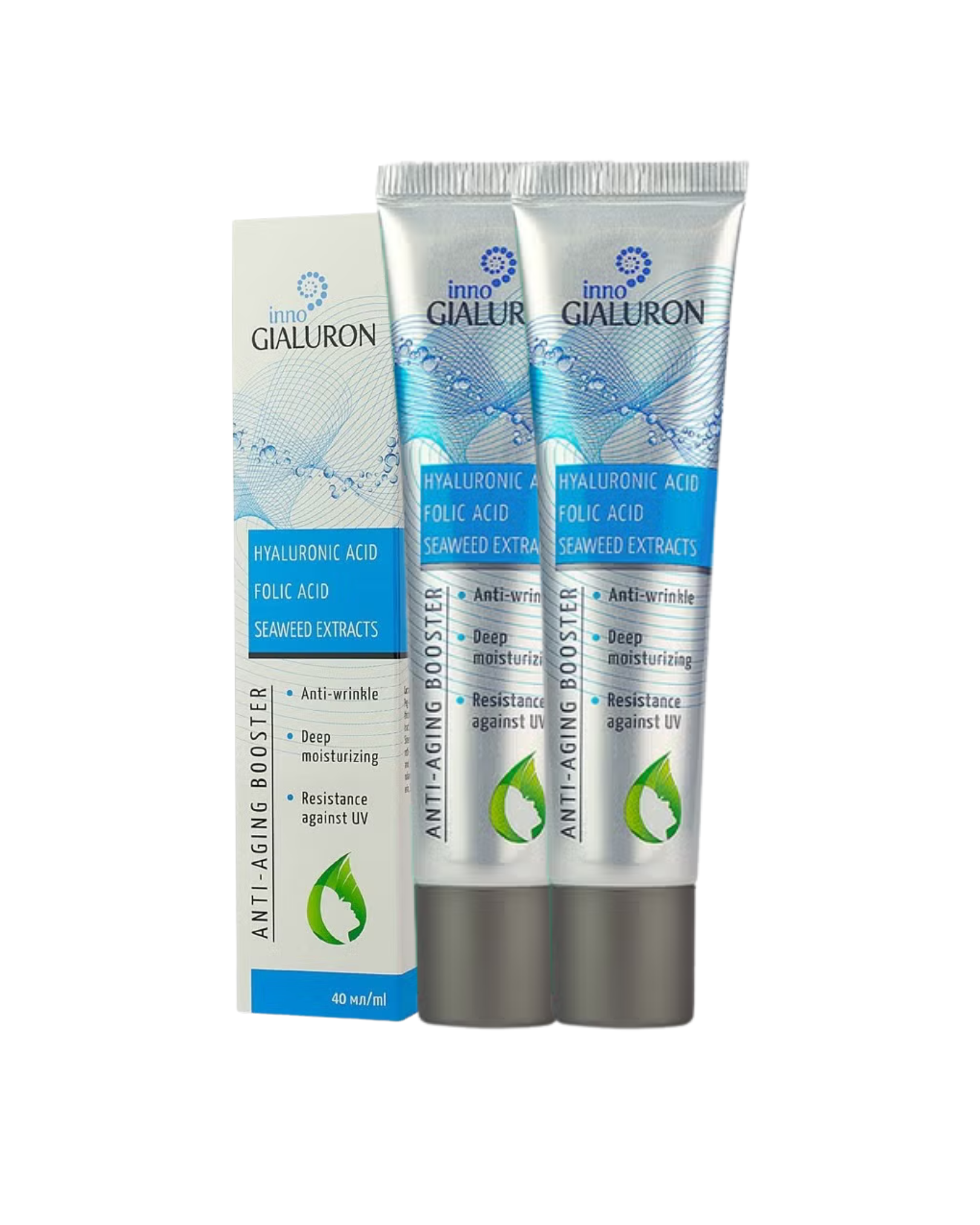 OilTress Inno Gialuron – باندل سيروم حمض الهيالورونيك المكثّف و ماسك الكولاجين