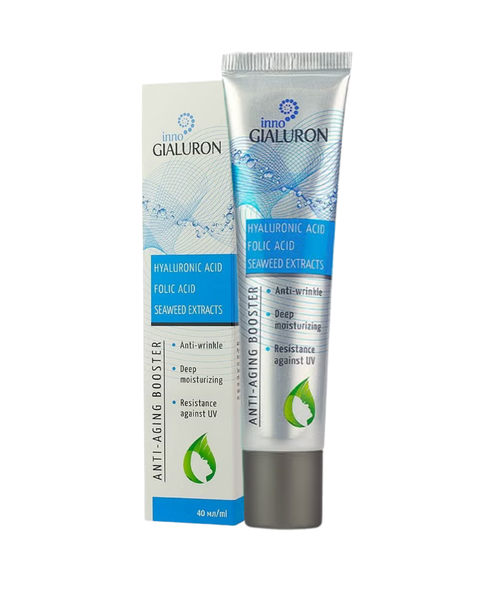 OilTress Inno Gialuron – باندل سيروم حمض الهيالورونيك المكثّف و ماسك الكولاجين